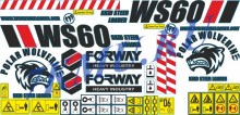 Стикеры для мини-погрузчика Forway WS60